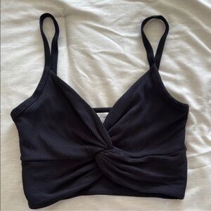 Wilfred Black Knotted Camisole Top